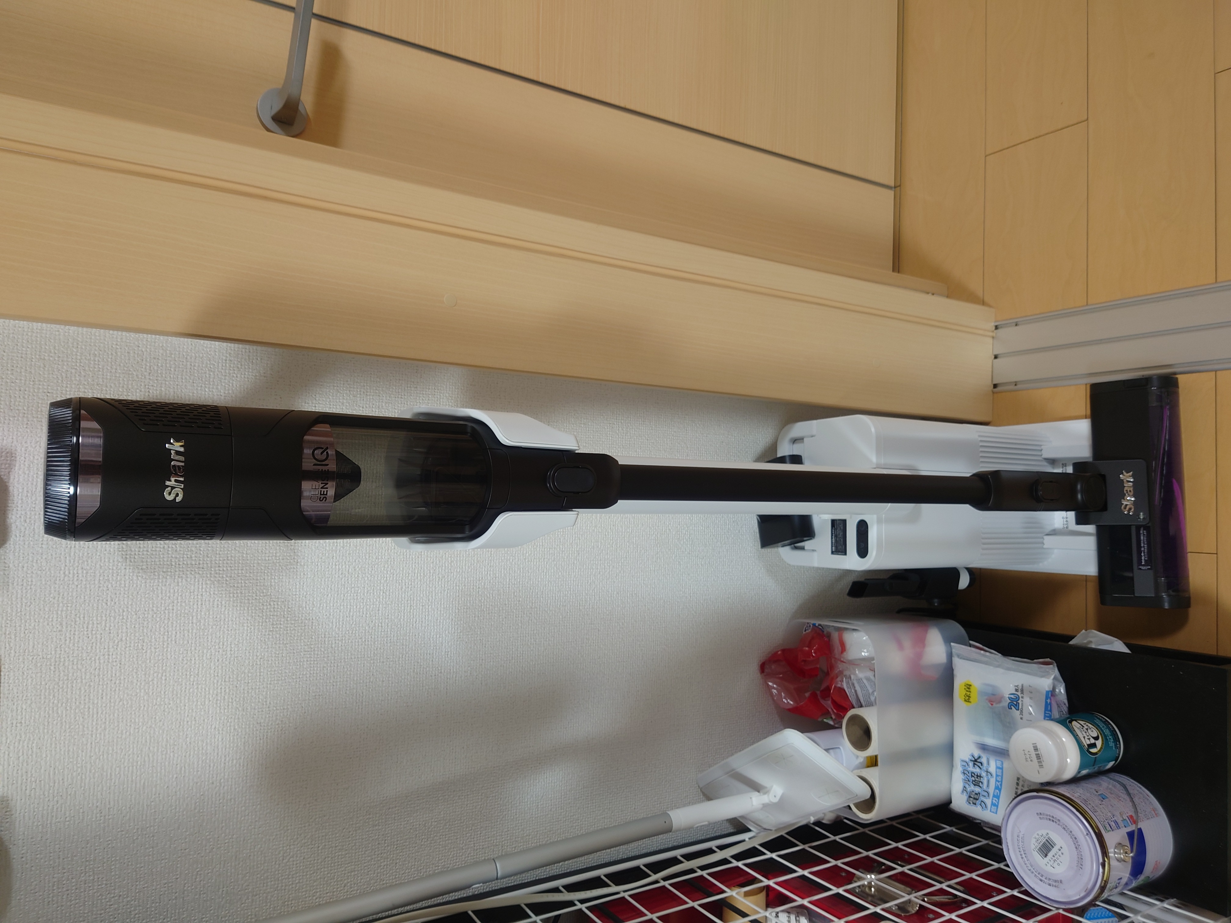 Shark掃除機使用中の写真