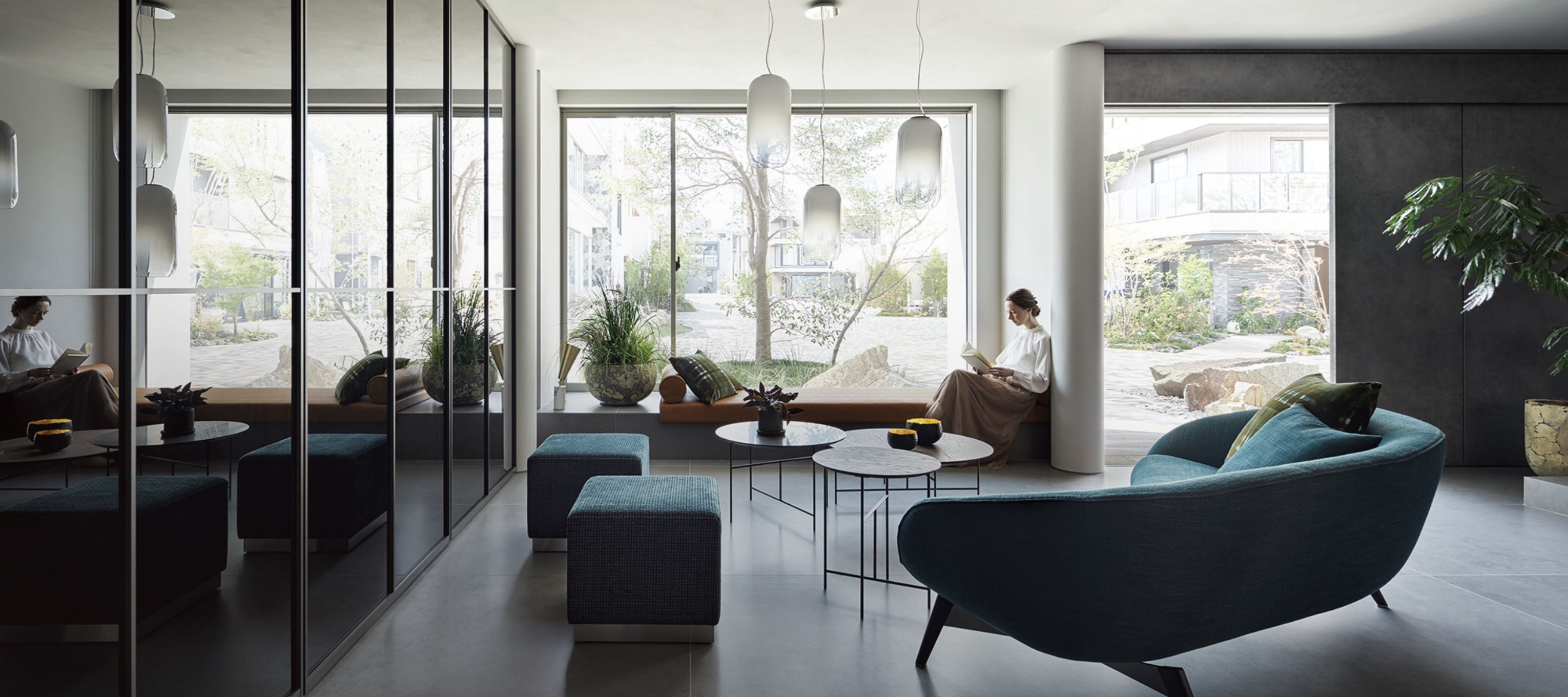 ヘーベルハウス展示場の様子